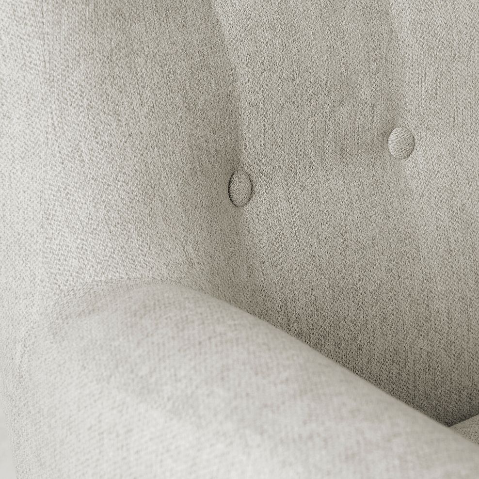 Alexander Accent Chair in Linen Cream Fabric 7