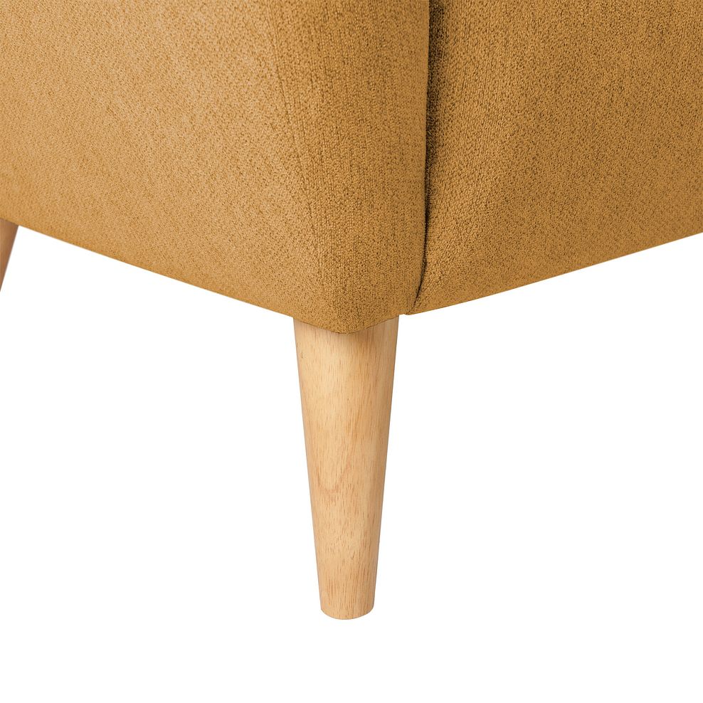 Alexander Accent Chair in Linen Mustard Fabric 10