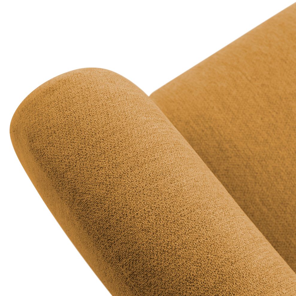 Alexander Accent Chair in Linen Mustard Fabric 9