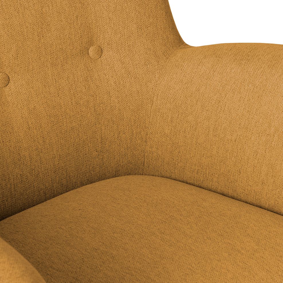 Alexander Accent Chair in Linen Mustard Fabric 8