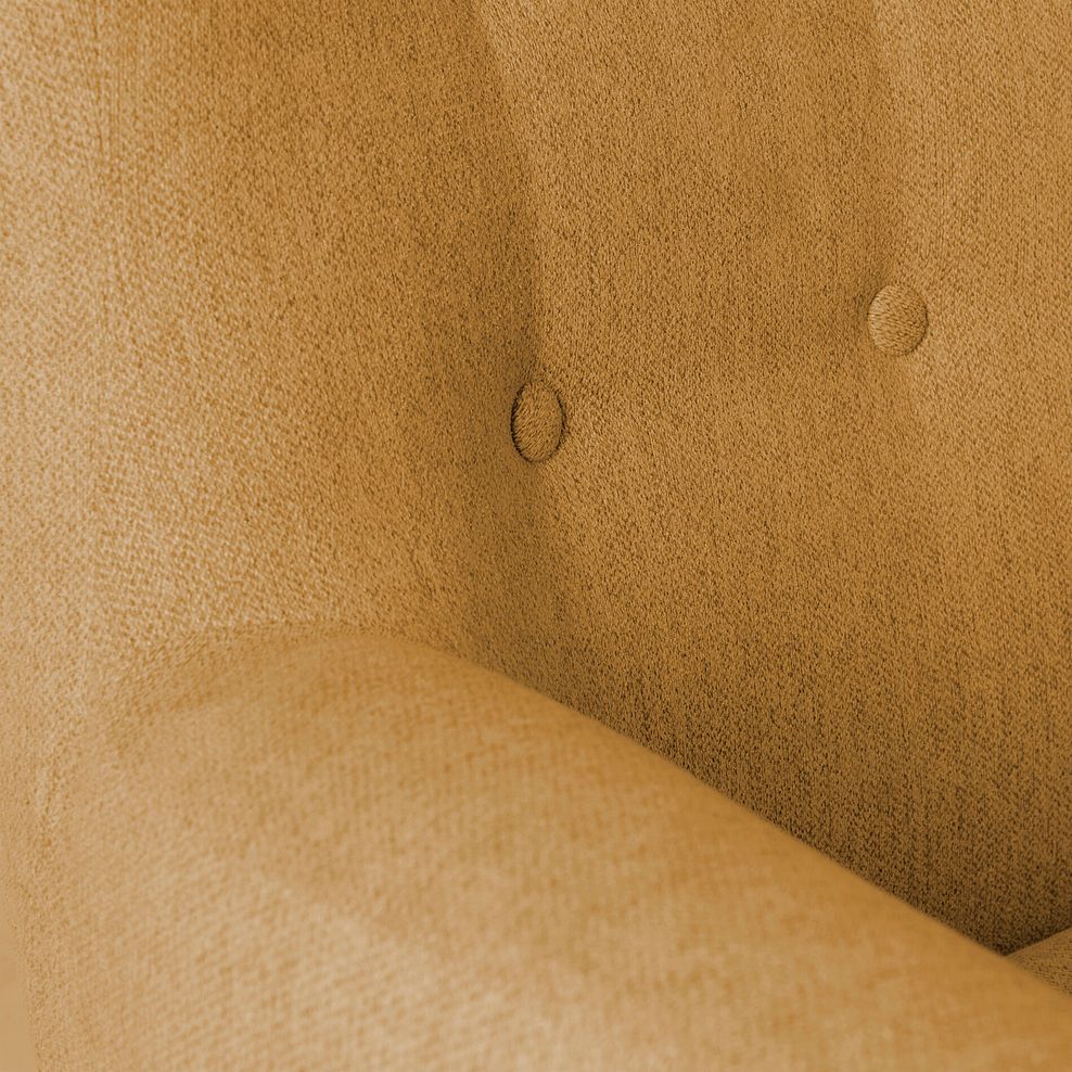 Alexander Accent Chair in Linen Mustard Fabric 5