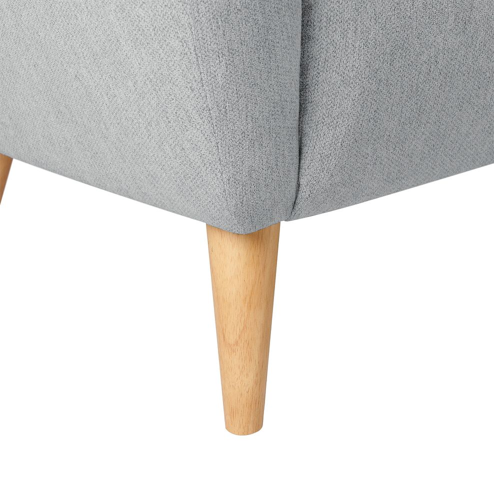 Alexander Accent Chair in Linen Nickel Fabric 12