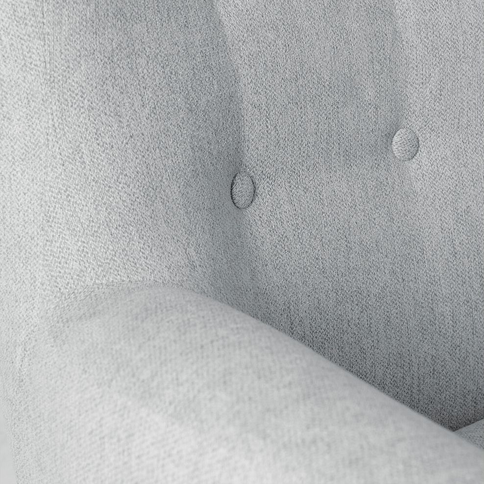 Alexander Accent Chair in Linen Nickel Fabric 7