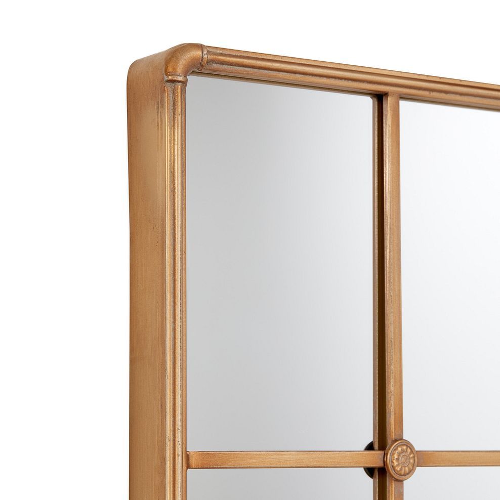 Madeline Metal Wall Mirror - Brass 4