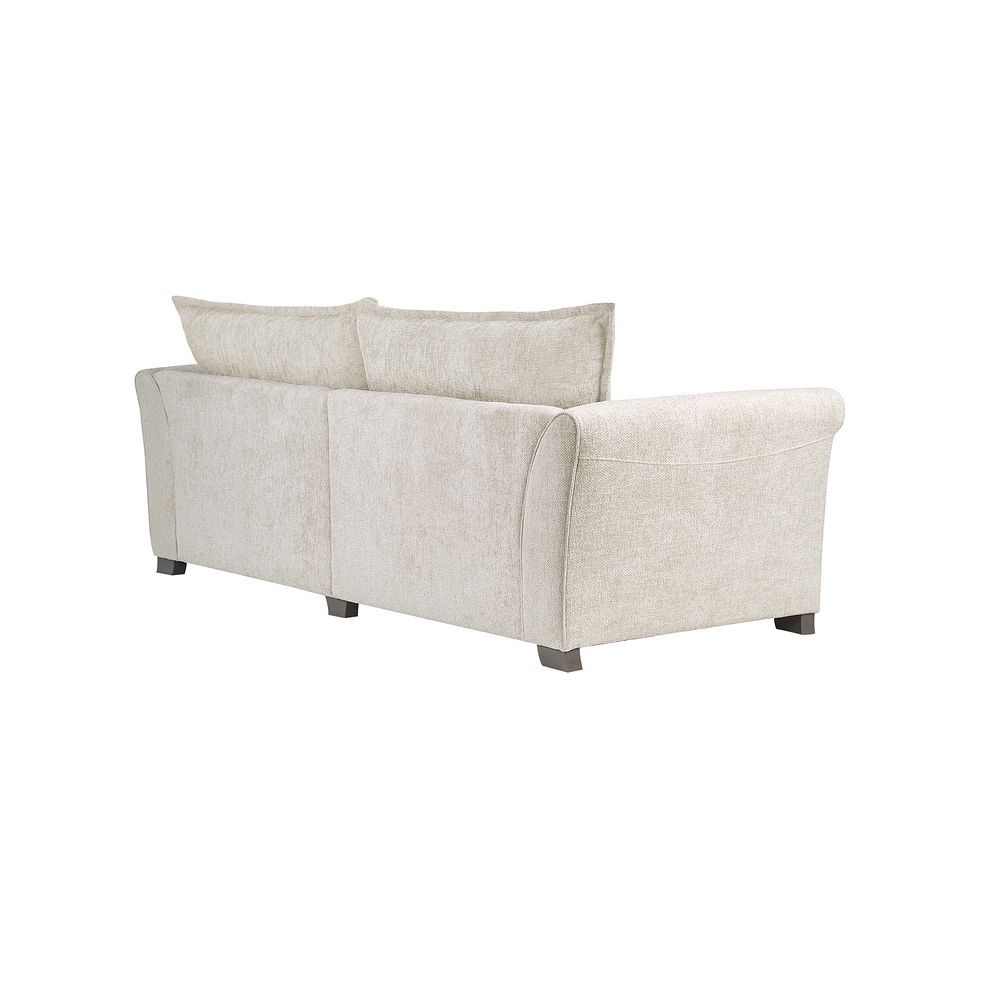 Ashby 4 Seater High Back Sofa in Cream fabric 5