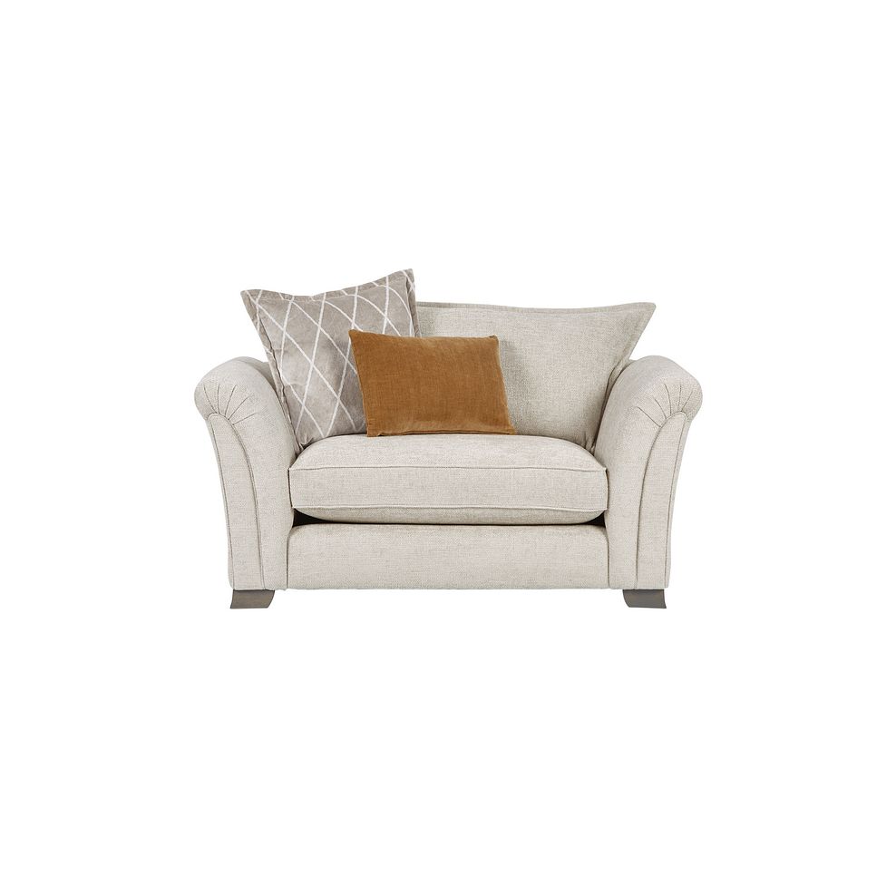 Ashby High Back Loveseat in Cream fabric 4