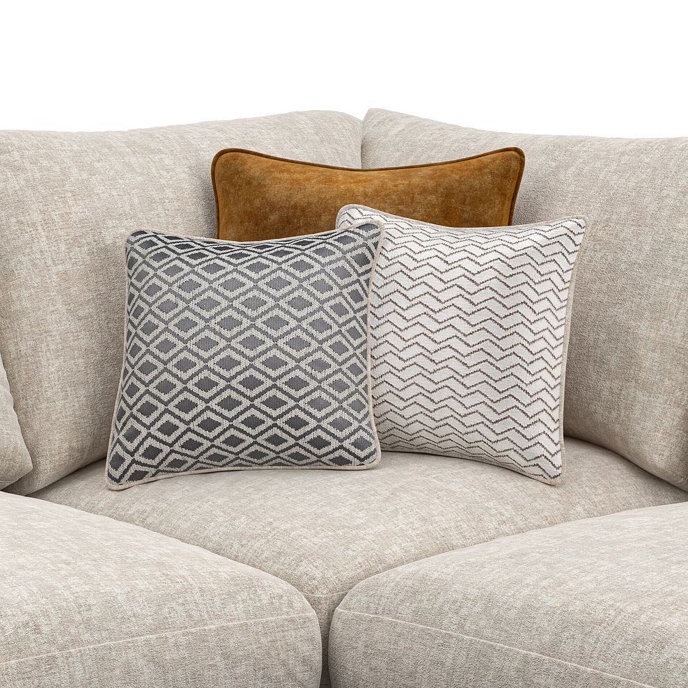 Malvern 4 Seat Modular Corner Sofa in Beige fabric - Group 2 9