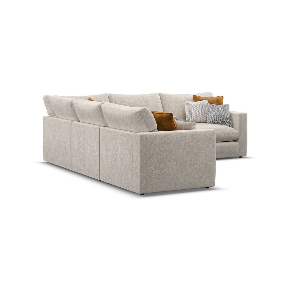 Malvern 5 Seat Modular Corner Sofa in Beige fabric - Group 3 4
