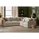 Malvern 5 Seat Modular Corner Sofa in Beige fabric - Group 3