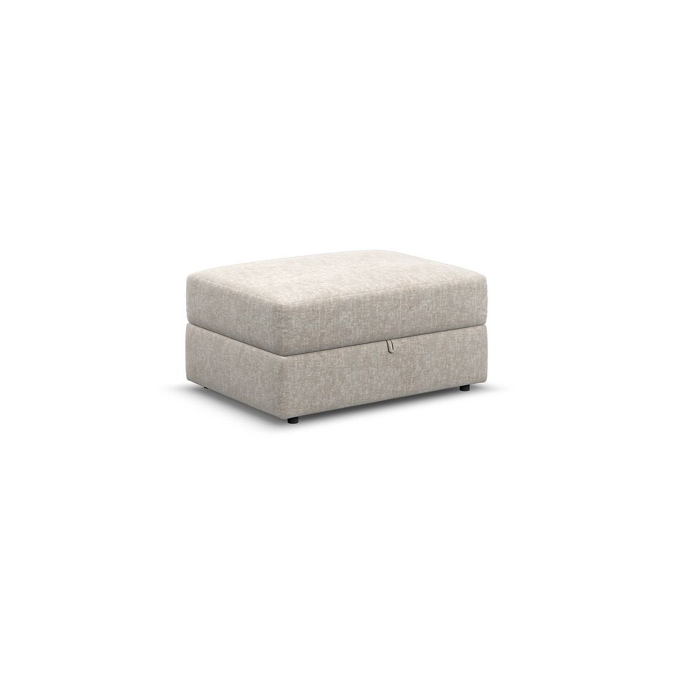 Malvern Storage Footstool in Beige fabric 1