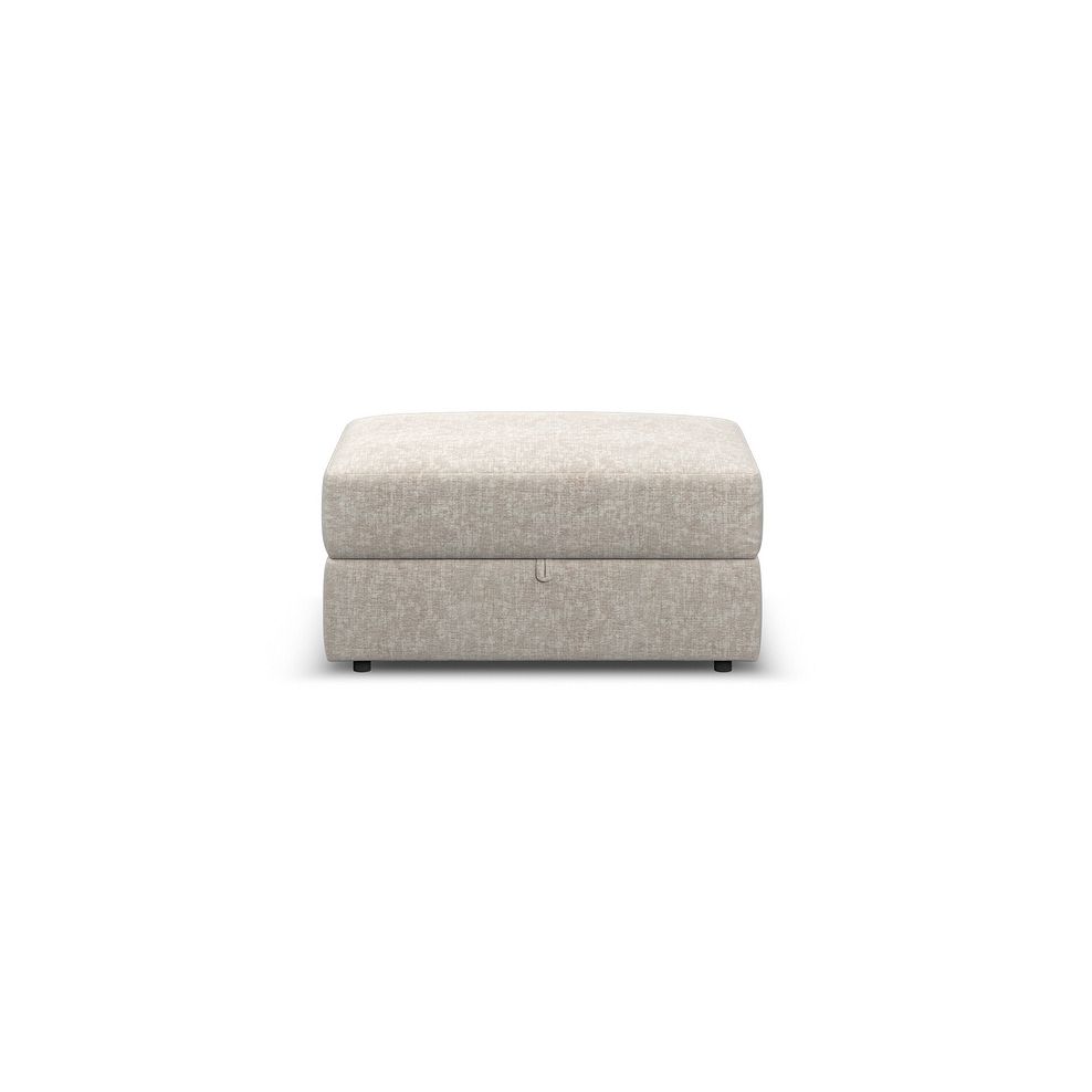 Malvern Storage Footstool in Beige fabric 3