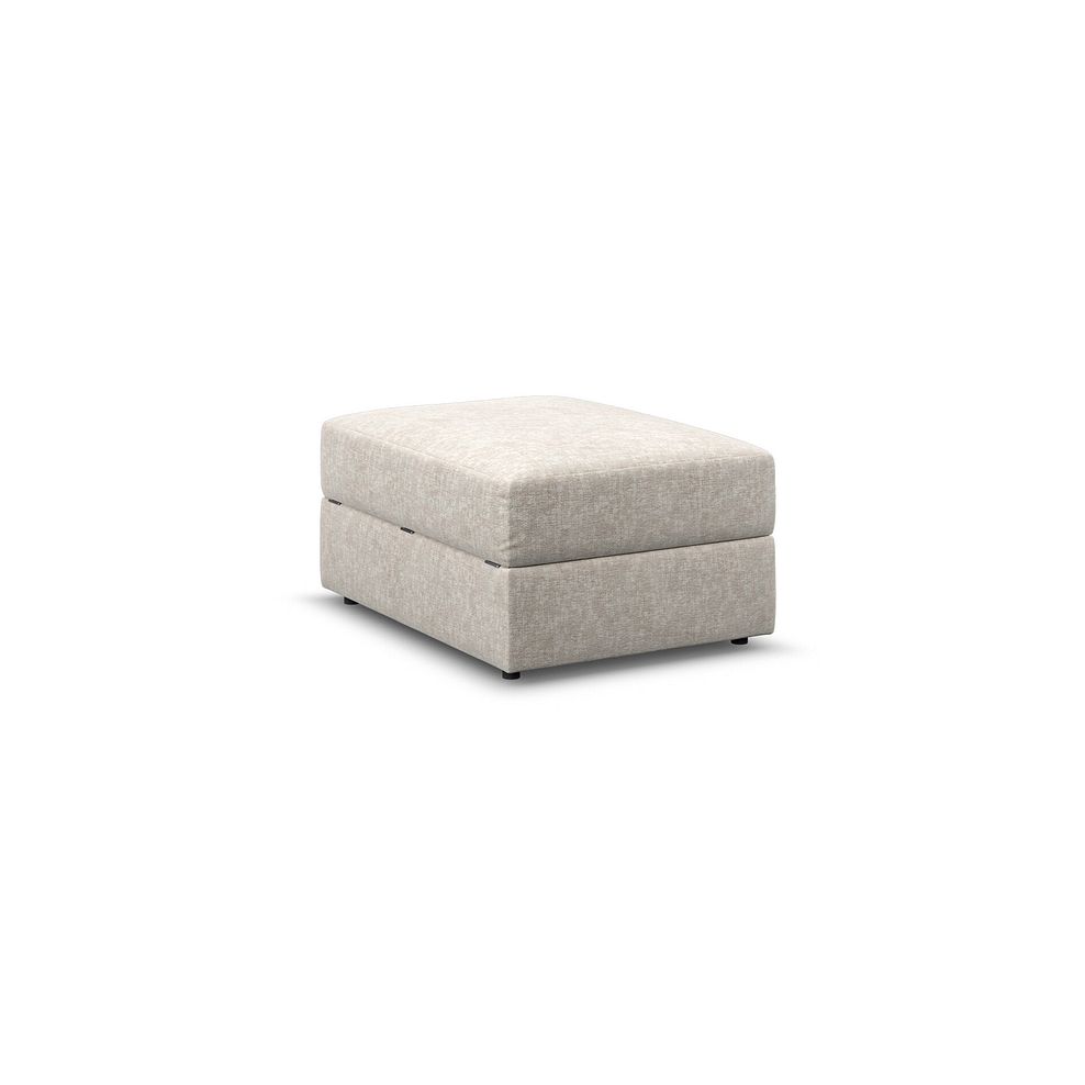 Malvern Storage Footstool in Beige fabric 4