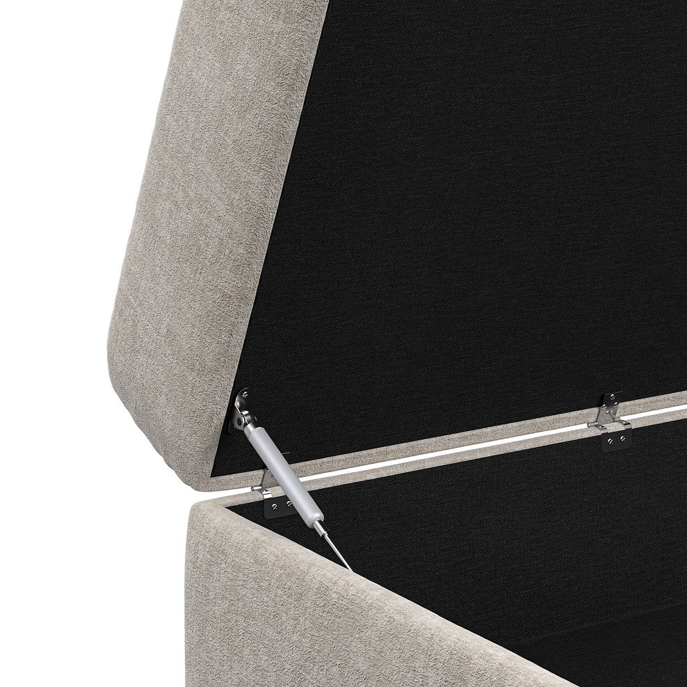 Malvern Storage Footstool in Beige fabric 6