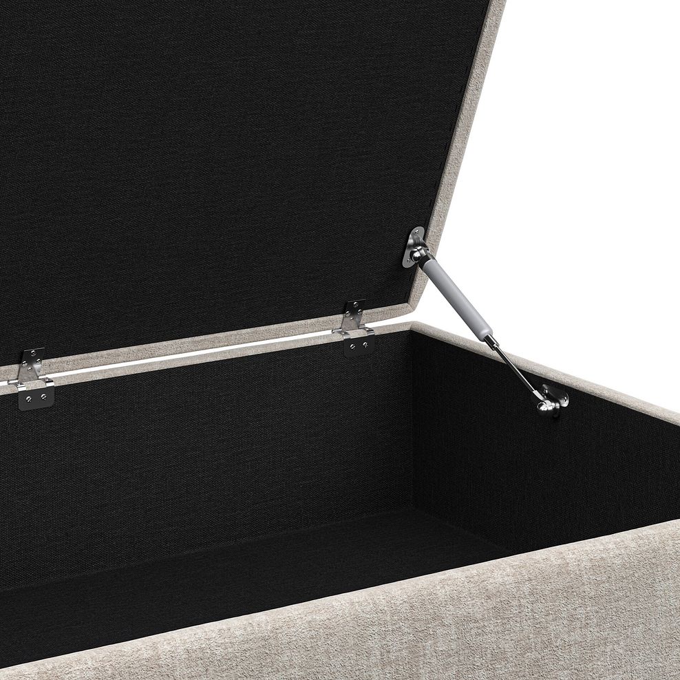 Malvern Storage Footstool in Beige fabric 7