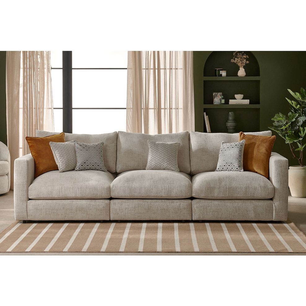 Malvern 3 Seater Modular Sofa in Beige fabric - Group 9 2