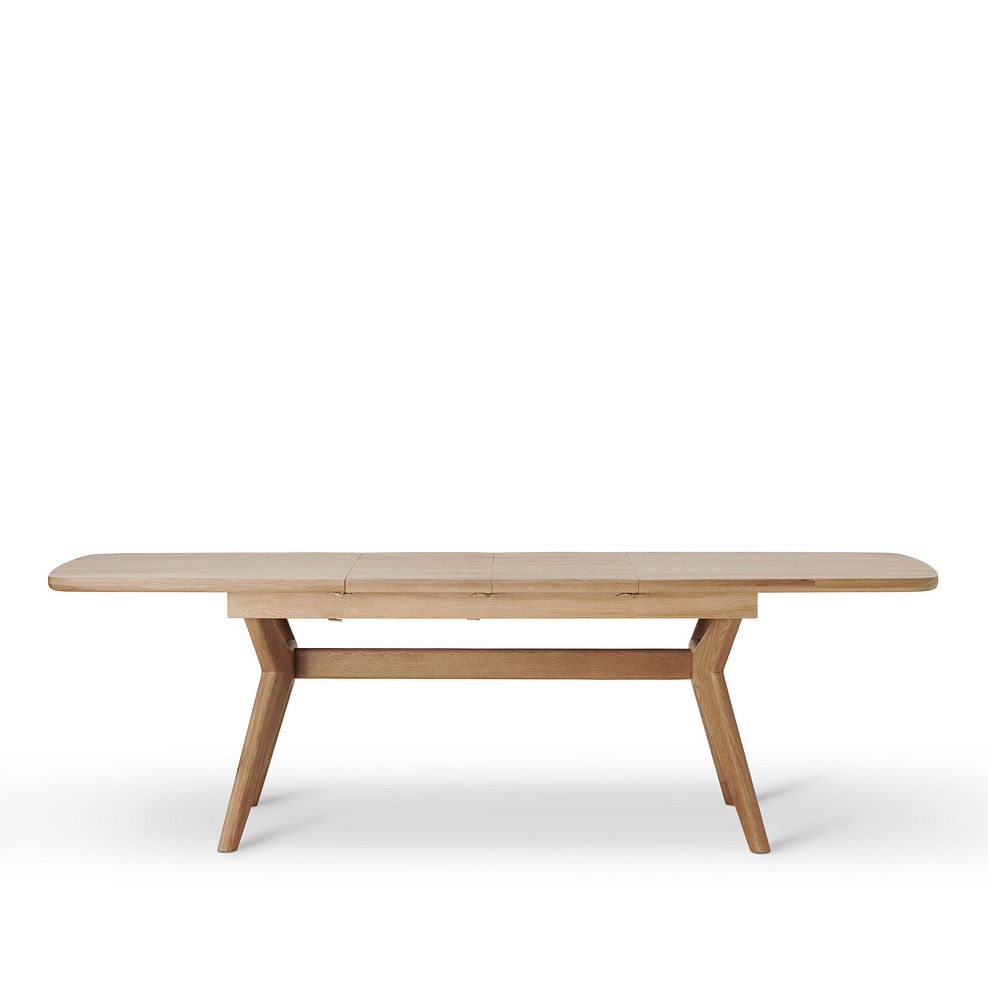 Bentley Natural Solid Oak Extending Dining Table + 2 Bentley Natural Oak Benches 9