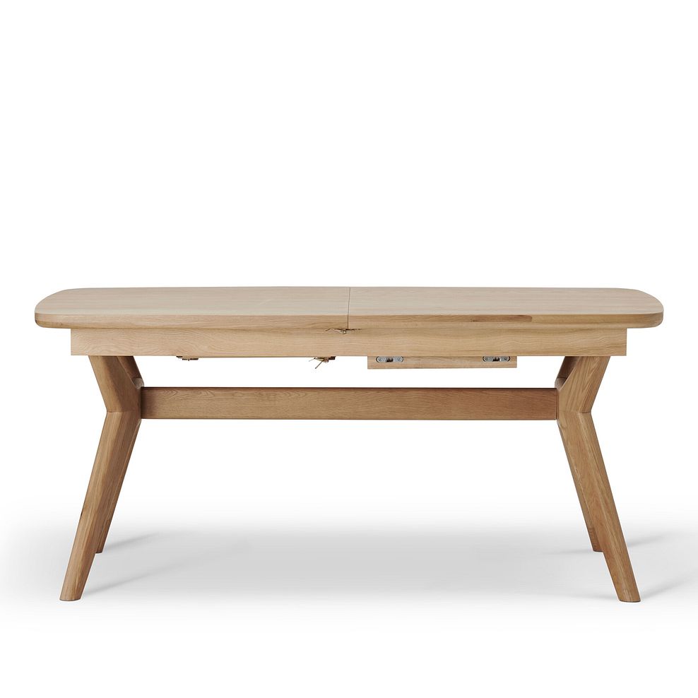 Bentley Natural Solid Oak Extending Dining Table + 2 Bentley Natural Oak Benches 7