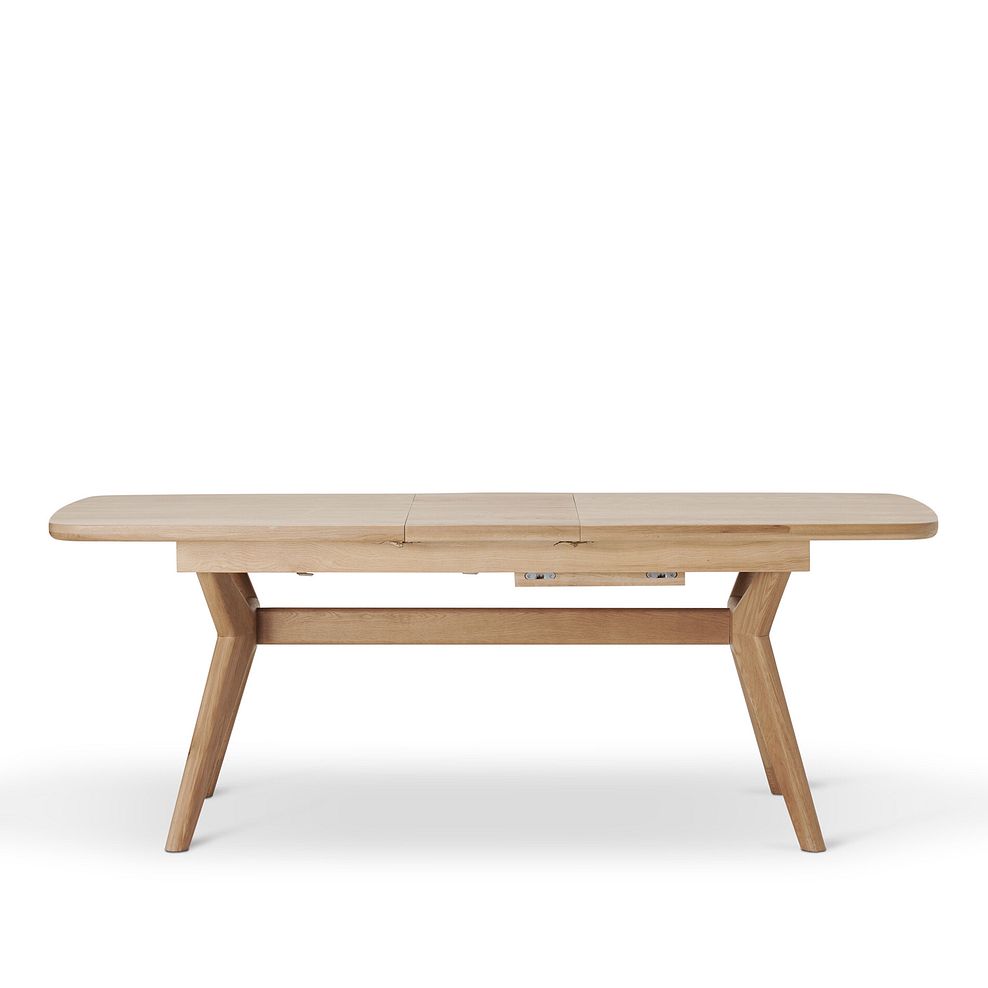 Bentley Natural Solid Oak Extending Dining Table + 2 Bentley Natural Oak Benches 8