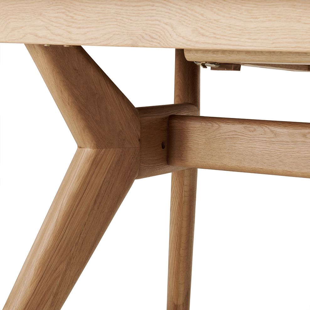 Bentley Natural Solid Oak Extending Dining Table + 2 Bentley Natural Oak Benches 11