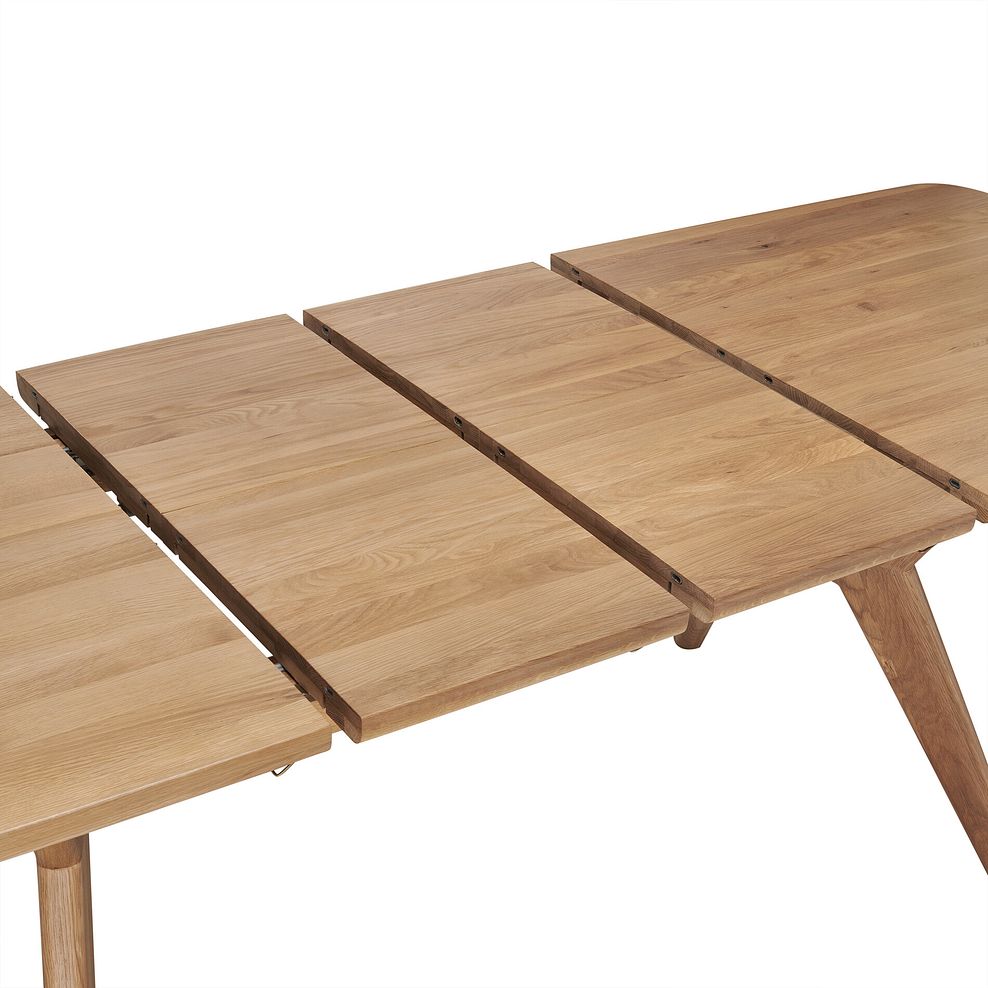 Bentley Natural Solid Oak Extending Dining Table + 2 Bentley Natural Oak Benches 13