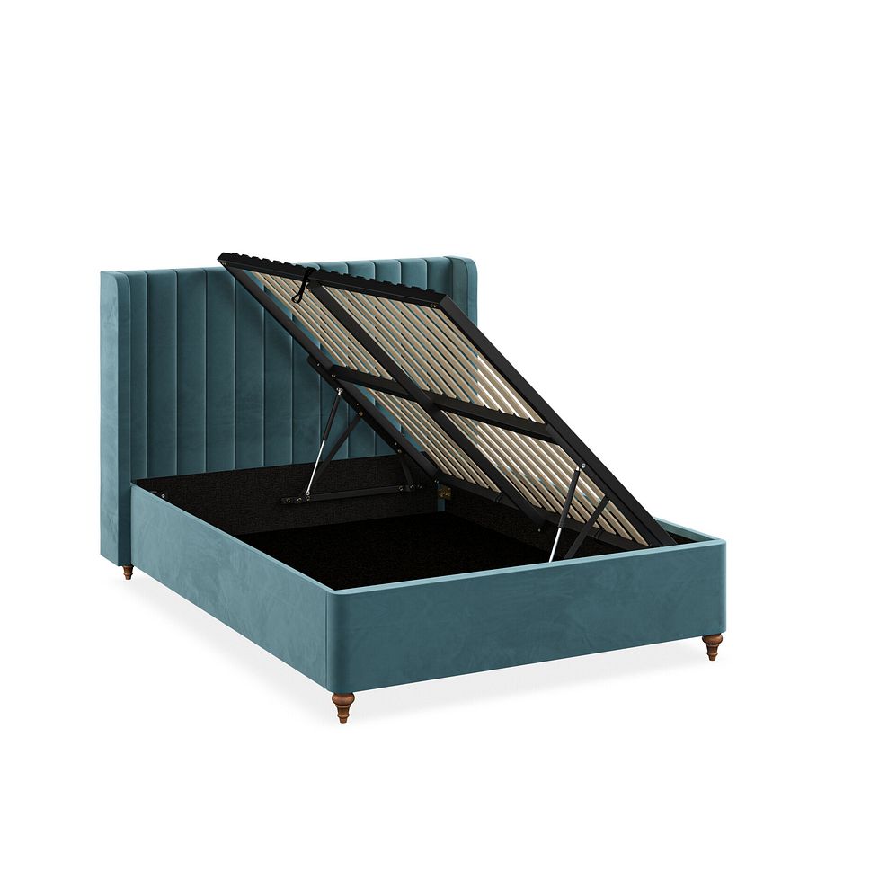 Bloomsbury Double Ottoman Storage Bed in Sunningdale Kingfisher Fabric 7