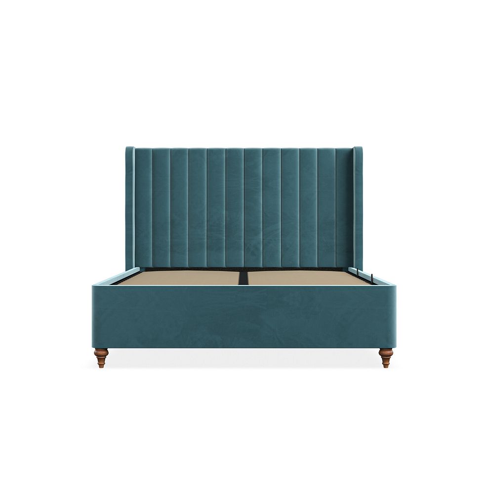 Bloomsbury Double Ottoman Storage Bed in Sunningdale Kingfisher Fabric 8