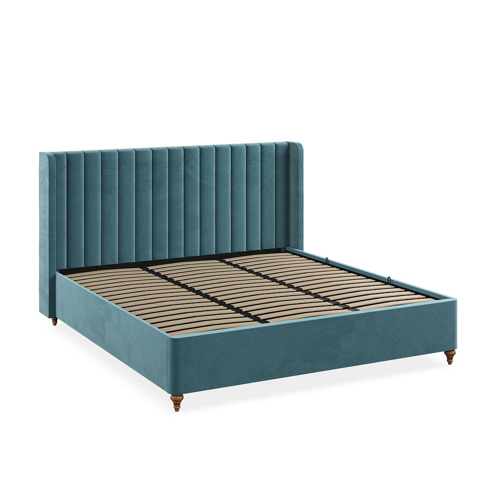 Bloomsbury Super King-size Ottoman Storage Bed in Sunningdale Kingfisher Fabric 6