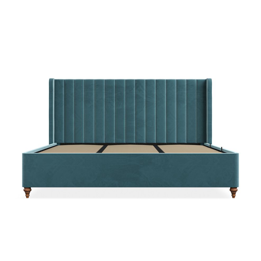 Bloomsbury Super King-size Ottoman Storage Bed in Sunningdale Kingfisher Fabric 8