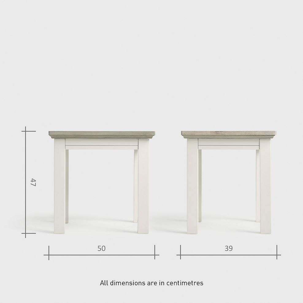 Brompton Painted Acacia and Ash Top Dressing Stool - Solid Hardwood 7