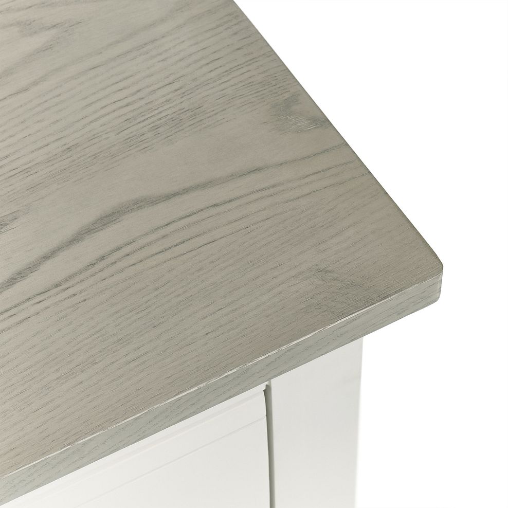 Brompton Painted Acacia and Ash Top 5 Drawer Chest (2+3) - Solid Hardwood 6