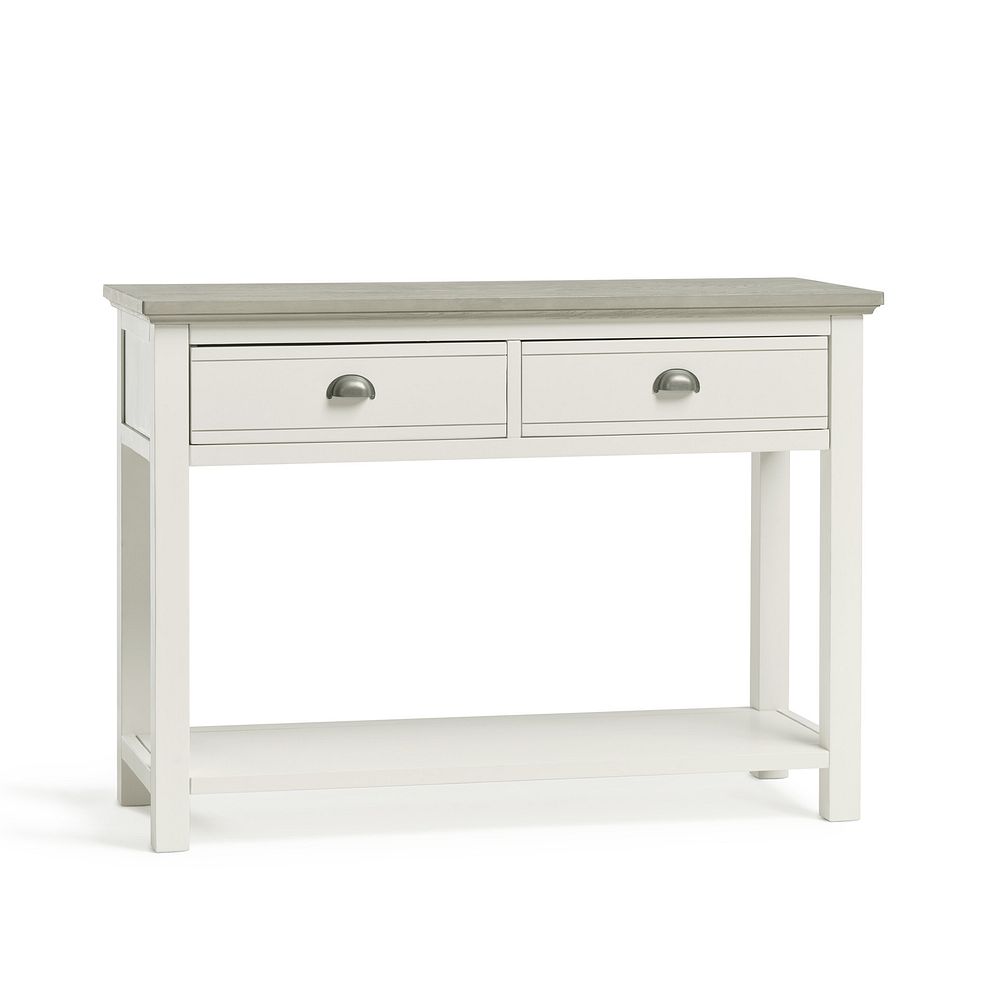 Brompton Painted Acacia and Ash Top Console Table - Solid Hardwood 2