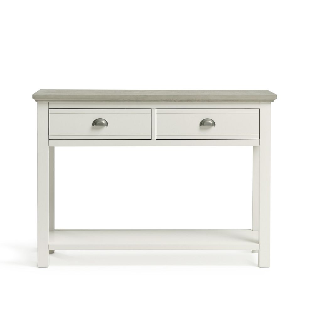 Brompton Painted Acacia and Ash Top Console Table - Solid Hardwood 3
