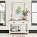 Brompton Painted Acacia and Ash Top Console Table - Solid Hardwood