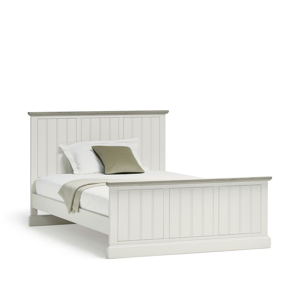 Brompton Painted Acacia and Ash Top Double Bed - Solid Hardwood 2