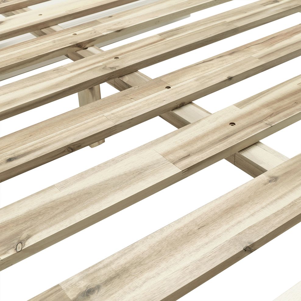 Brompton Painted Acacia and Ash Top Double Bed - Solid Hardwood 4