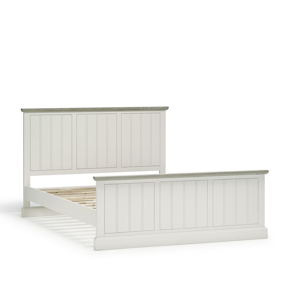 Brompton Painted Acacia and Ash Top King-size Bed - Solid Hardwood 3