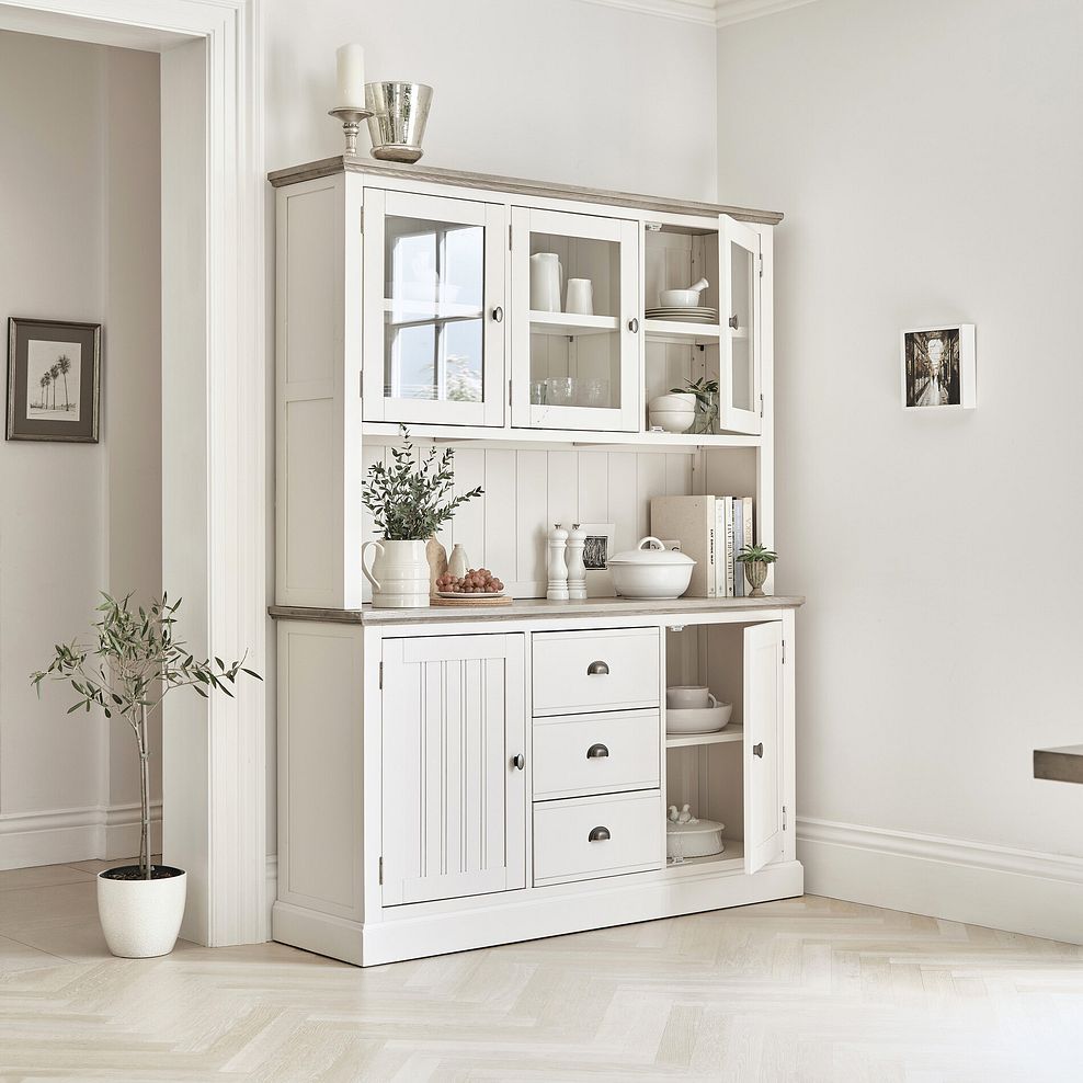 Brompton Painted Acacia and Ash Top Large Dresser - Solid Hardwood 2