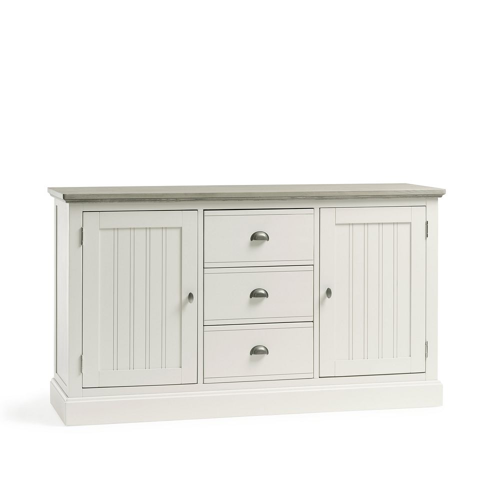 Brompton Painted Acacia and Ash Top Large Sideboard - Solid Hardwood 3