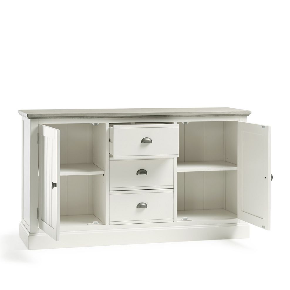Brompton Painted Acacia and Ash Top Large Sideboard - Solid Hardwood 5