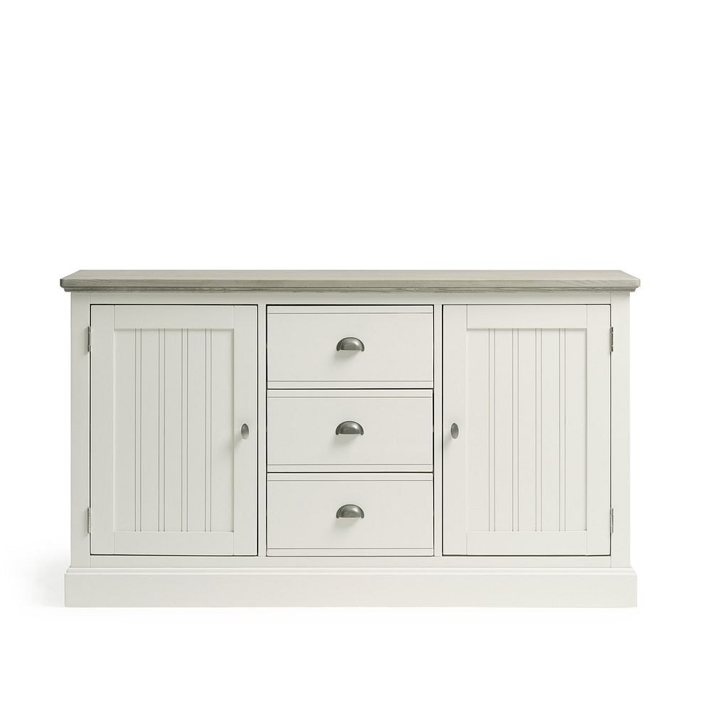 Brompton Painted Acacia and Ash Top Large Sideboard - Solid Hardwood 4