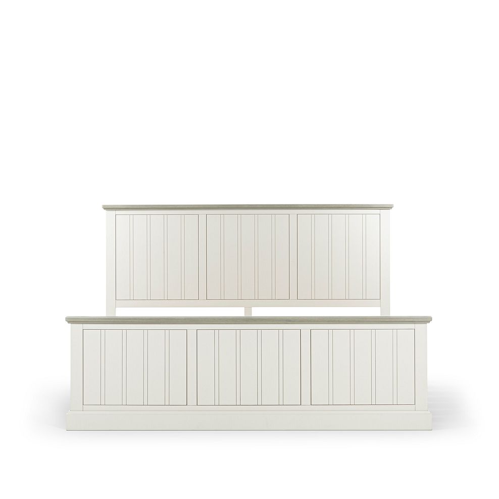 Brompton Painted Acacia and Ash Top Super King-size Bed - Solid Hardwood 6