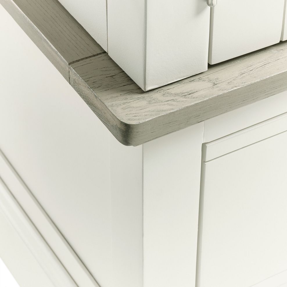 Brompton Painted Acacia and Ash Top Double Wardrobe - Solid Hardwood 10