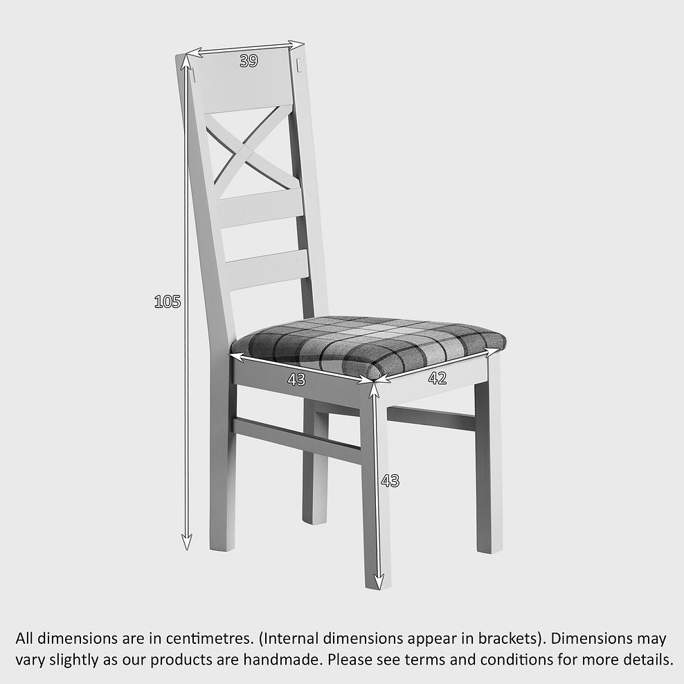 Brompton Dining Table + 6 Brompton Dining Chairs with Dappled Silver Fabric Pads 8