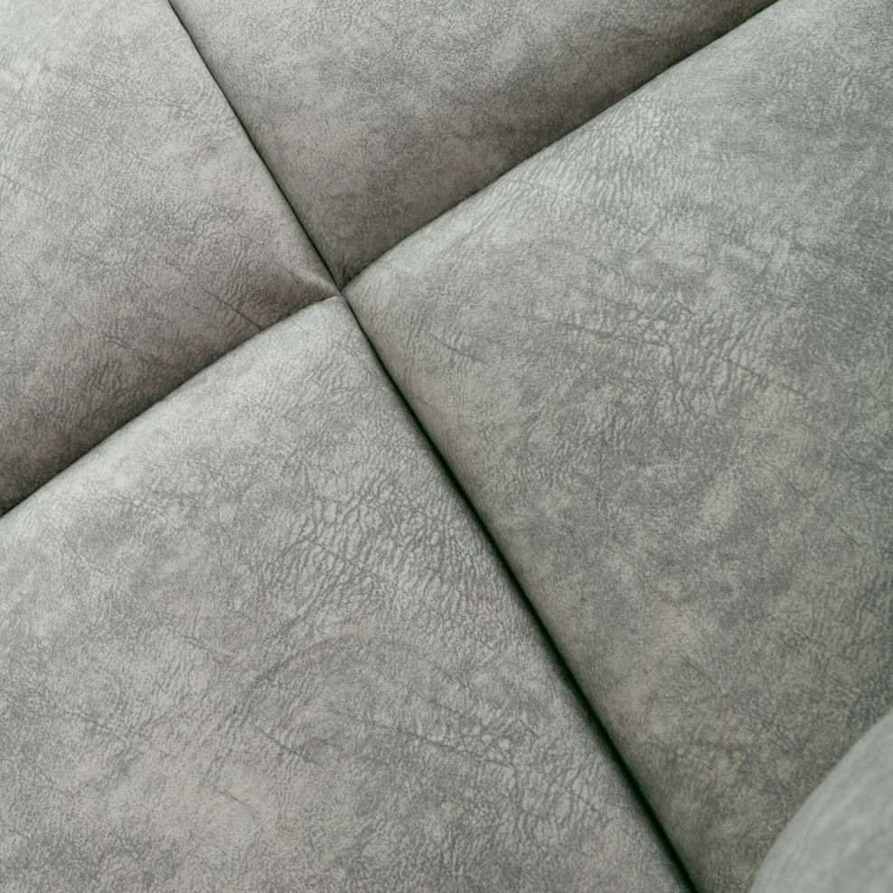 Brunel 3 Seater Electric Recliner Sofa with Multifunctional Middle Seat in Marble Silver Fabric 16