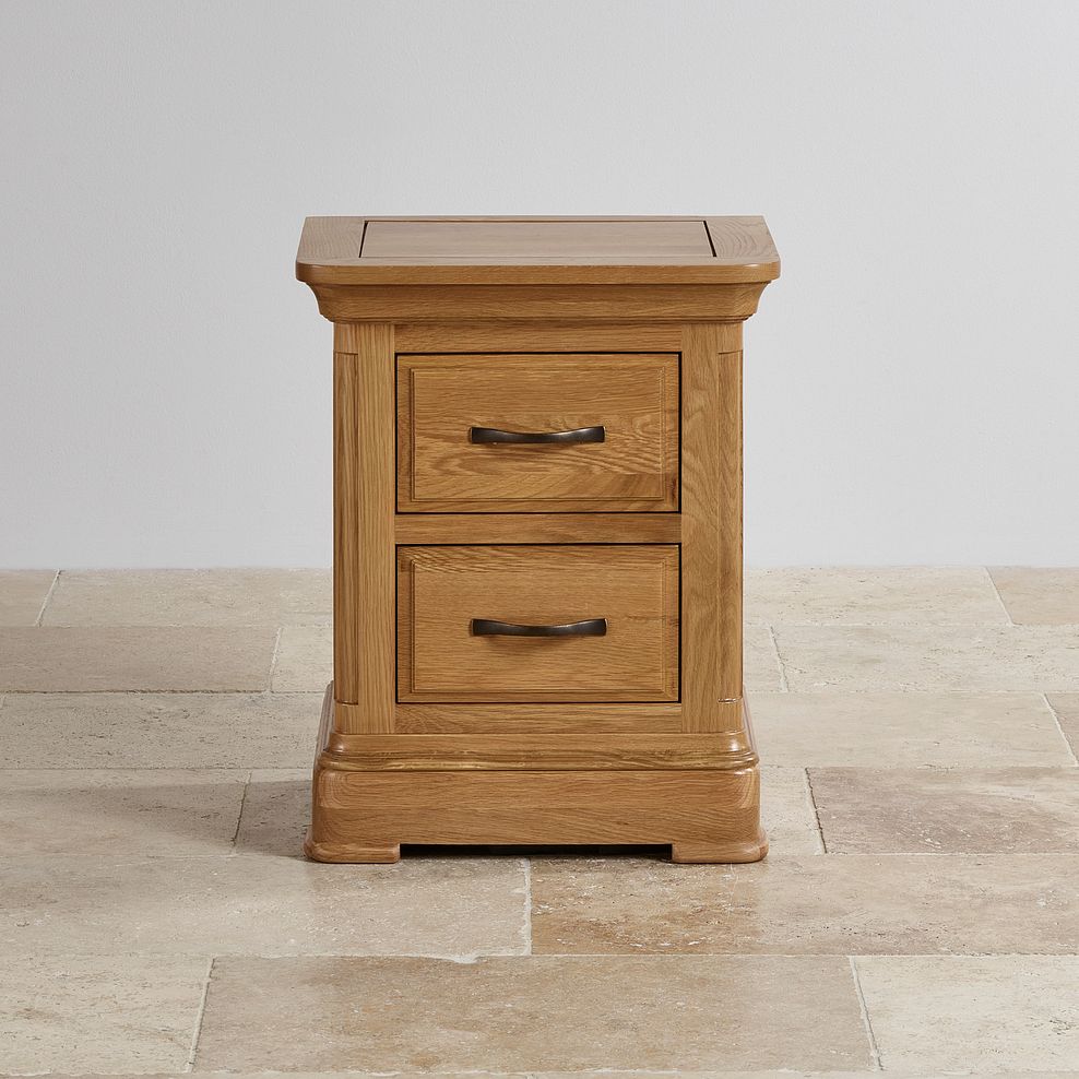 Canterbury Natural Solid Oak Bedside Table 4
