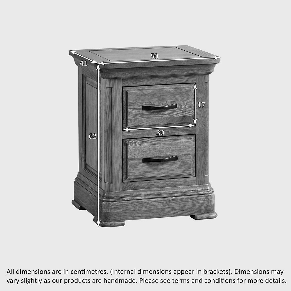 Canterbury Natural Solid Oak Bedside Table 7