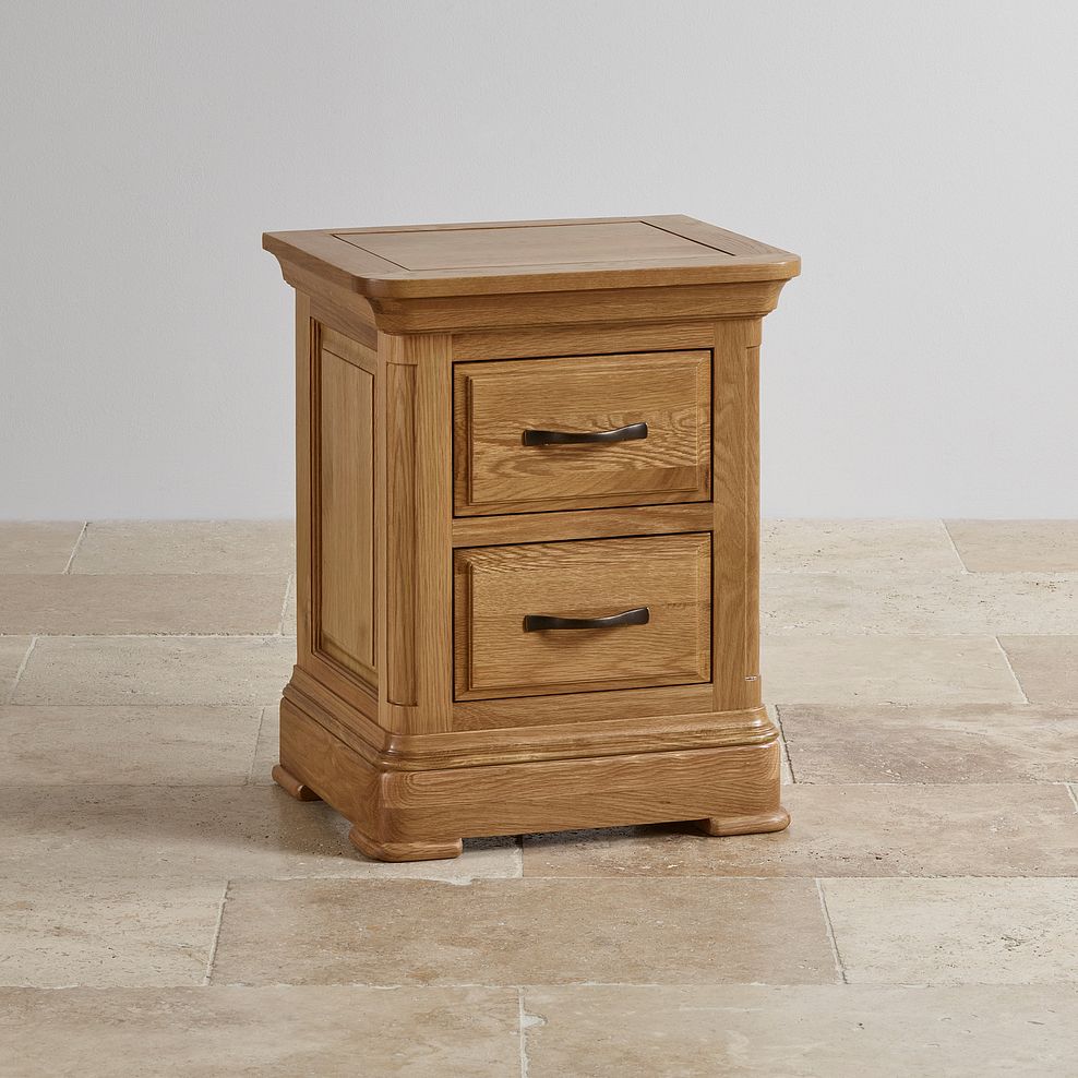 Canterbury Natural Solid Oak Bedside Table 2