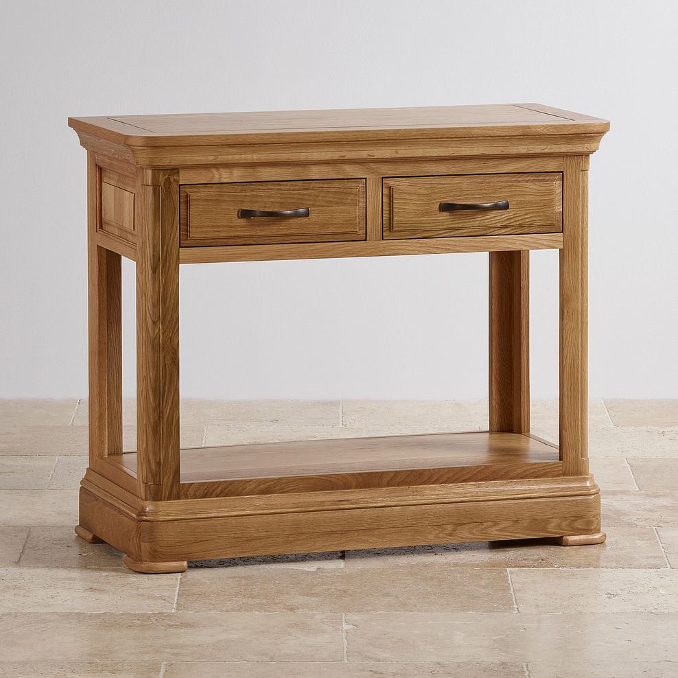 Canterbury Natural Solid Oak Console Table 2