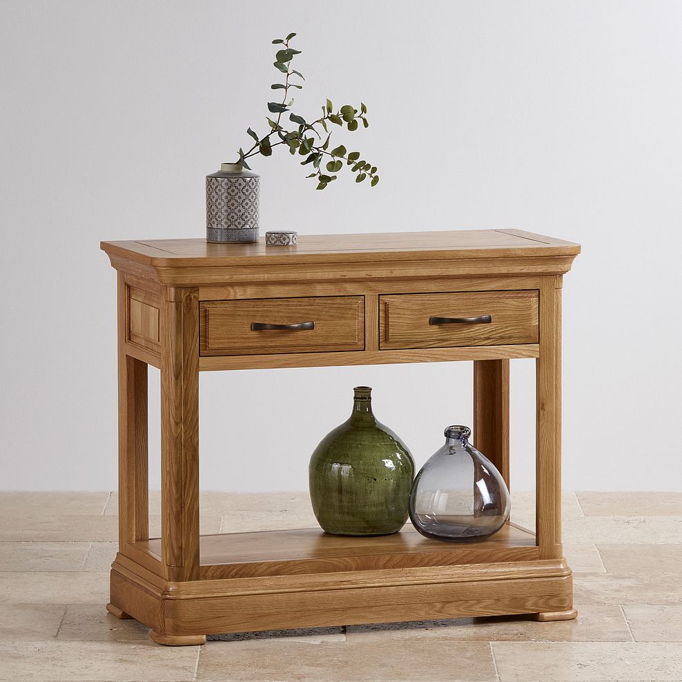 Canterbury Natural Solid Oak Console Table 3