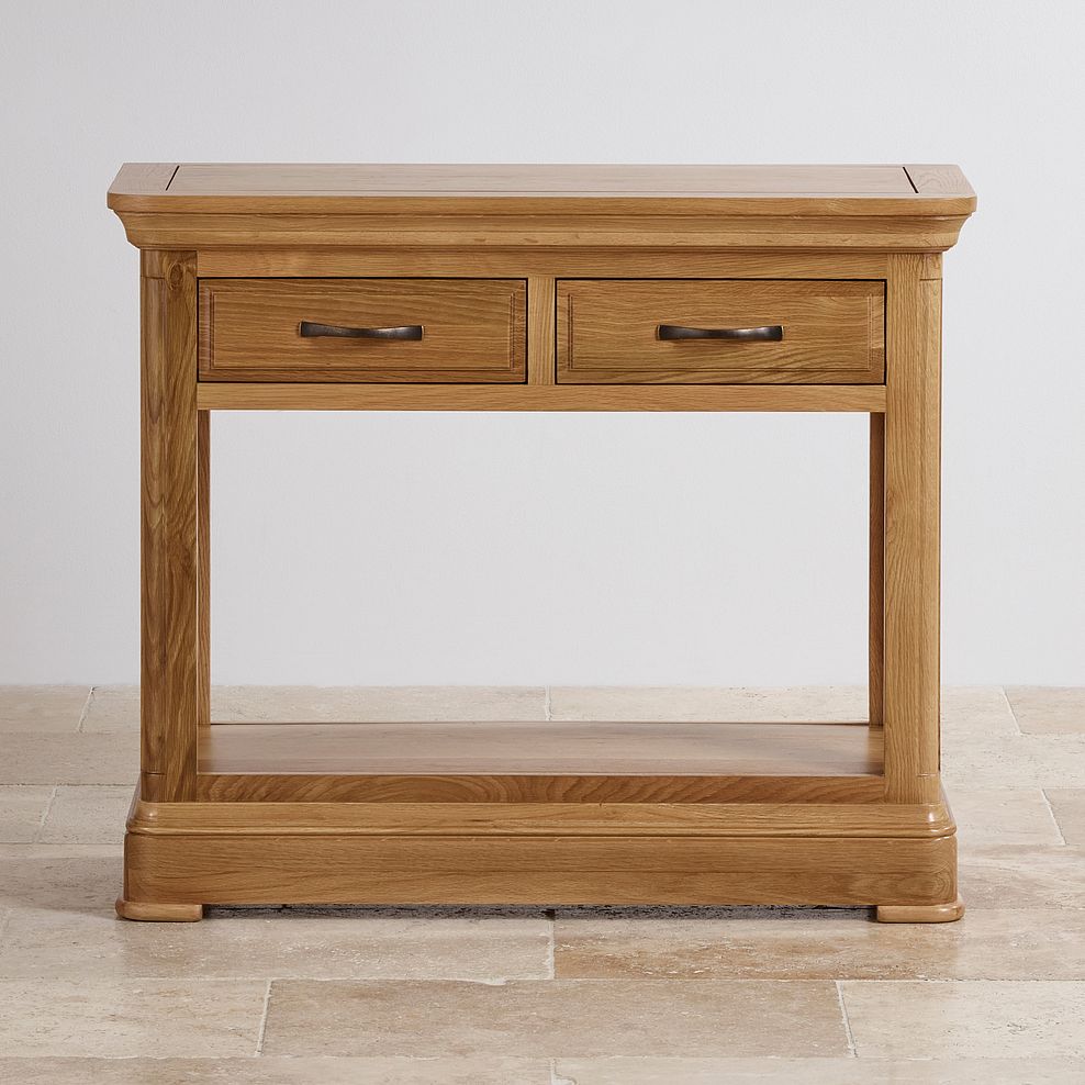 Canterbury Natural Solid Oak Console Table 4